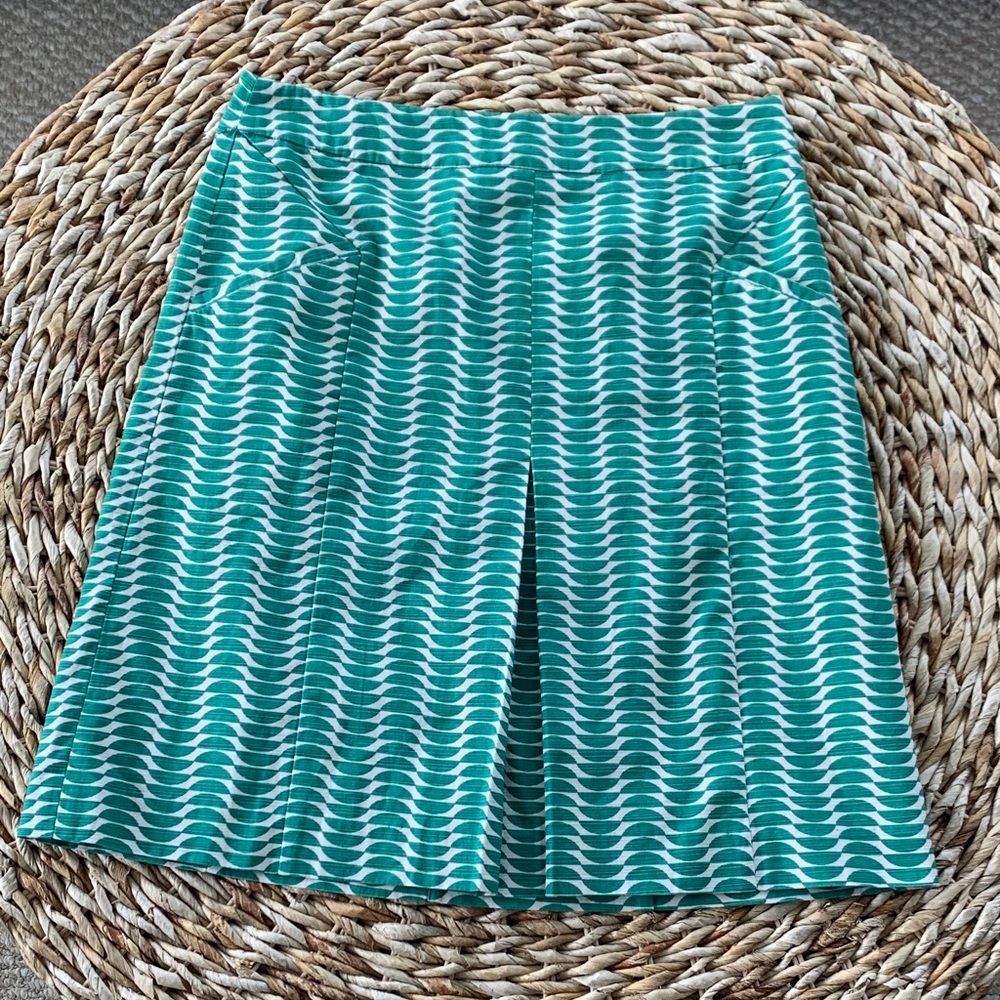 Boden Geometric Print Skirt 8L